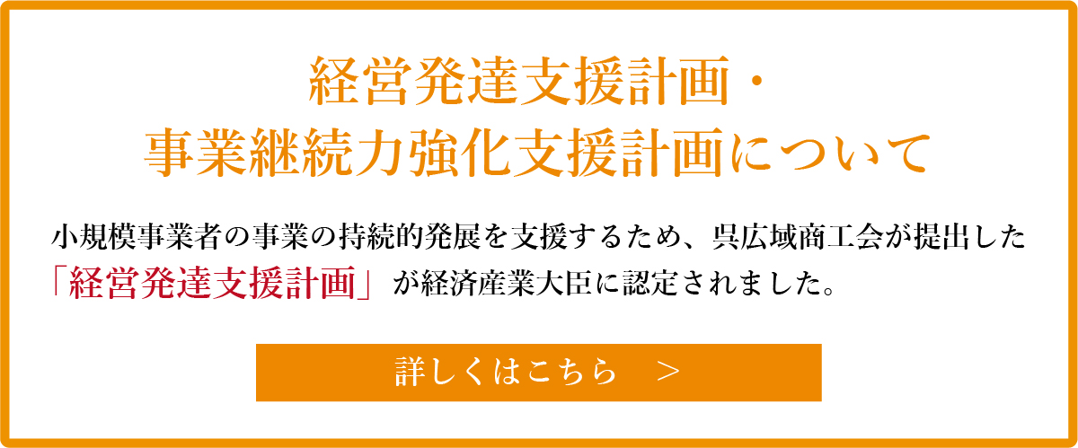 「経営発達支援計画」・「事業継続力強化支援計画」について